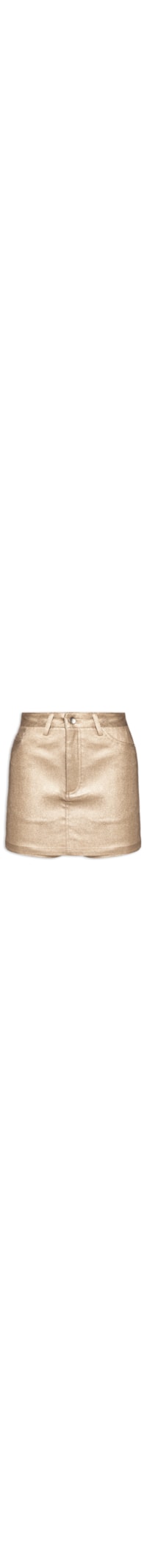 Short Saia Metalizado - Dourado