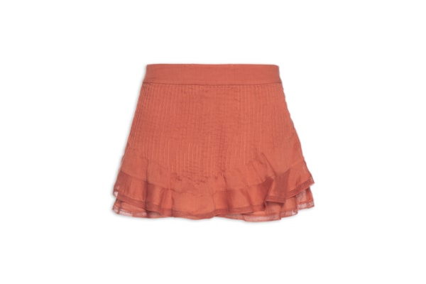 Short Saia Nervuras - Laranja