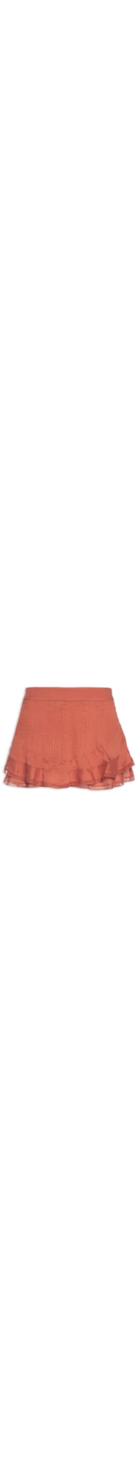 Short Saia Nervuras - Laranja