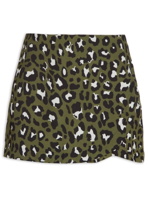 Short Saia Onça – Animal Print