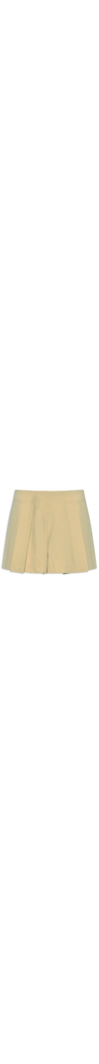 Short Saia Pregas - Bege