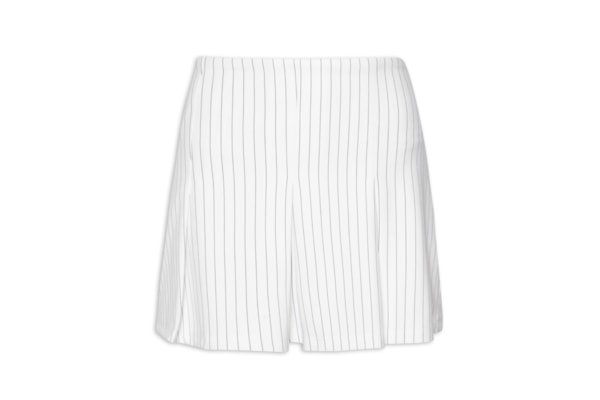 Short Saia Risca De Giz - Off White