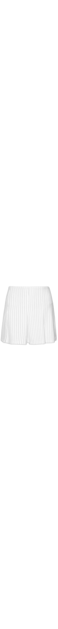 Short Saia Risca De Giz - Off White