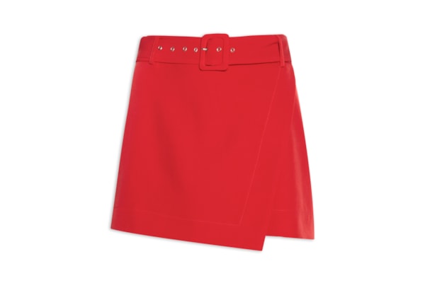 Short Saia Tecido Petra - Vermelho 