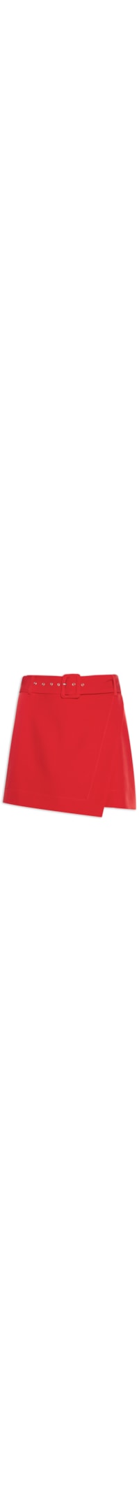 Short Saia Tecido Petra - Vermelho