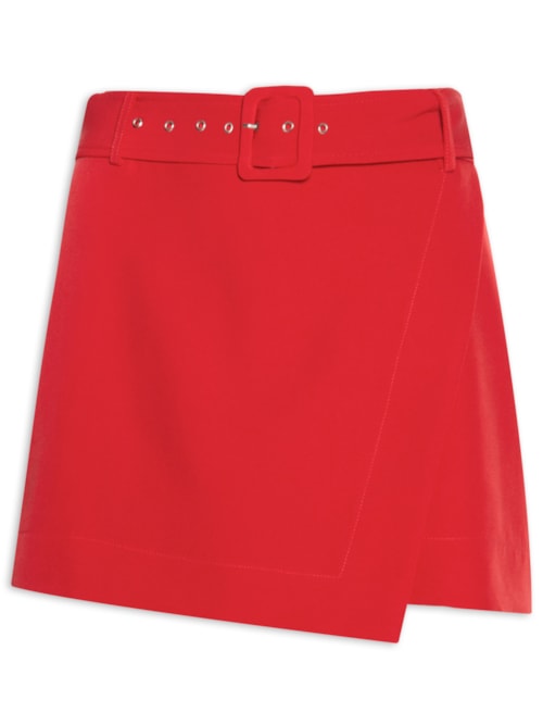 Short Saia Tecido Petra – Vermelho