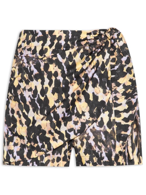 Short Saia Textura Fingers – Preto