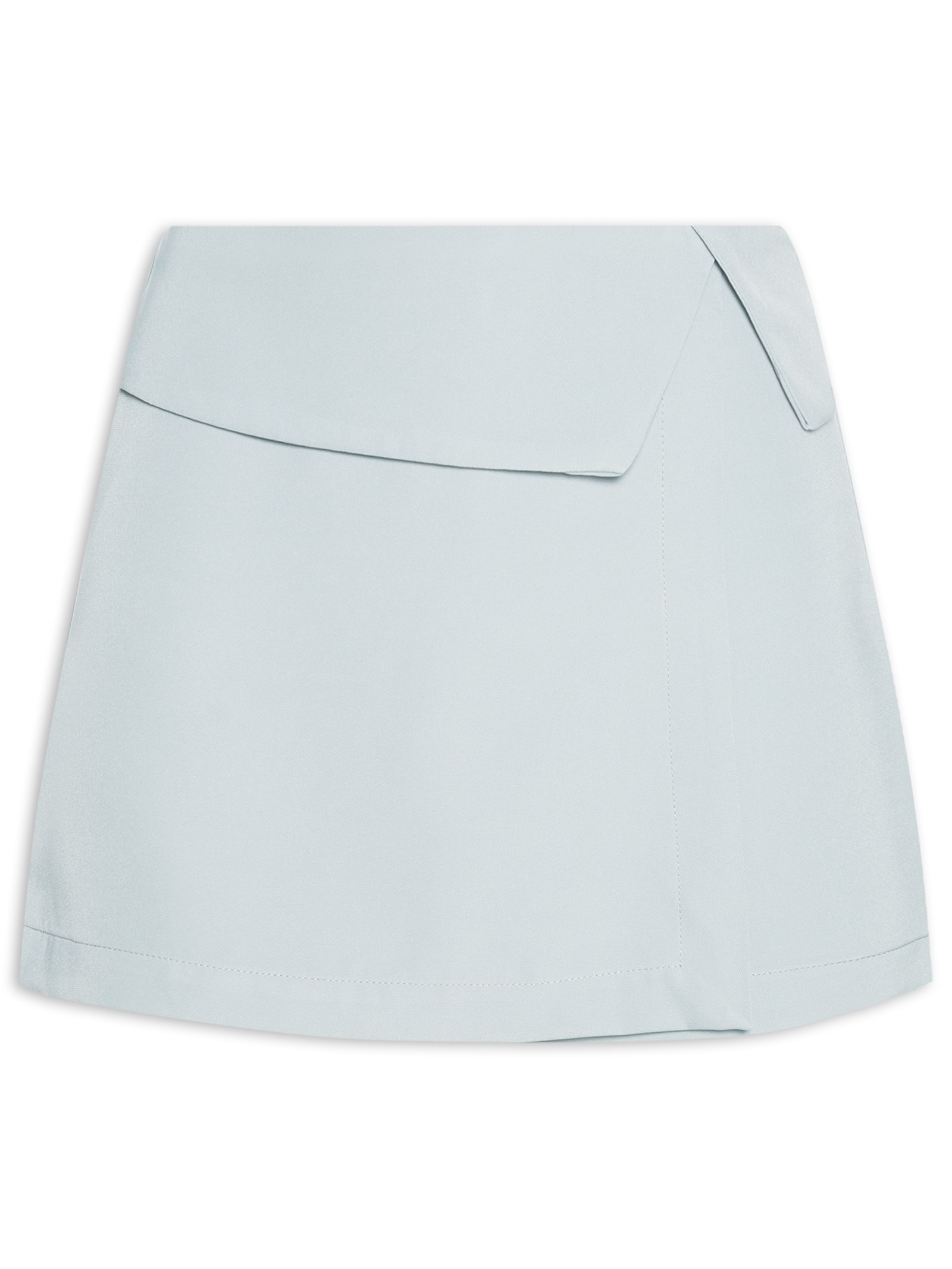 Short Saia Transpassado Cinza Basiq