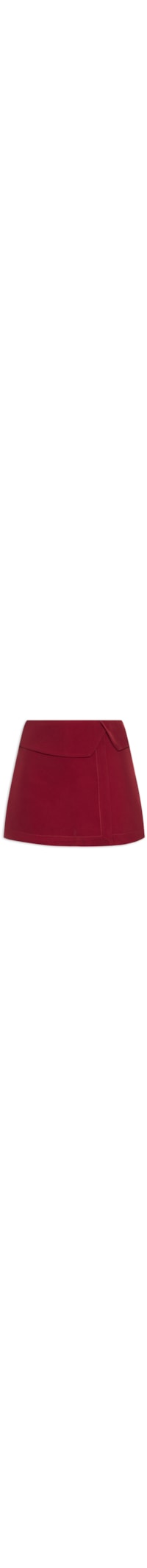 Short Saia Transpassado - Vermelho
