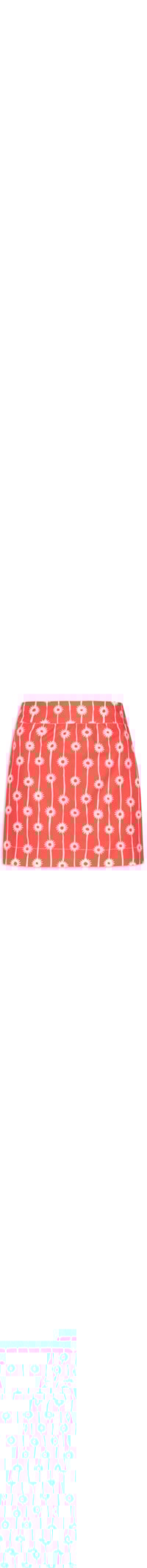 Short Saia Tricoline Bruma - Vermelho