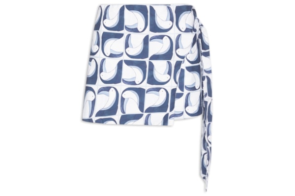 Short Saia Tuca Tropical - Azul