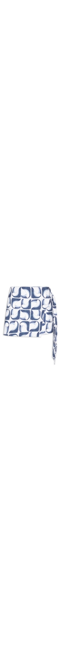 Short Saia Tuca Tropical - Azul
