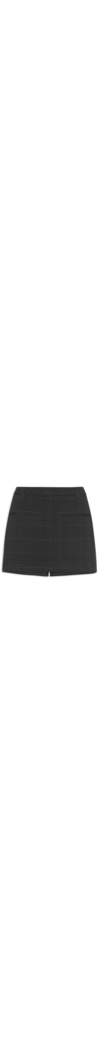 Short Saia Xadrez - Preto