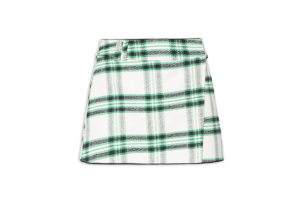 Short Saia Xadrez - Verde