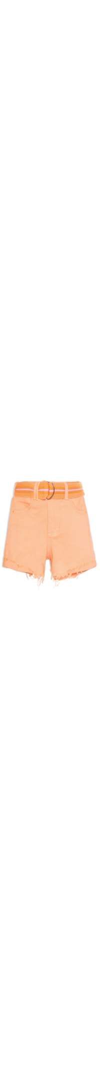 Short Sarja Mia Com Cinto - Laranja