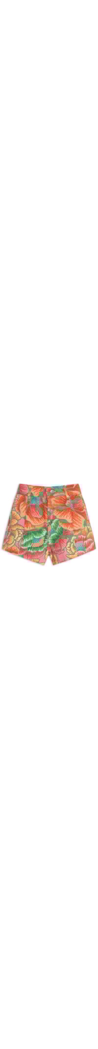 Short Sarja Primavera Artesanal - Laranja