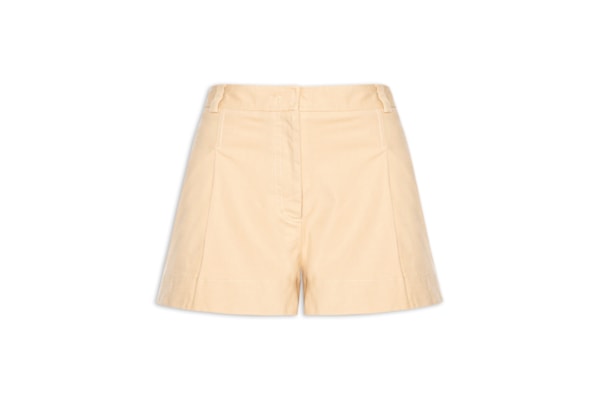 Shorts Alfaiataria Pregas - Amarelo