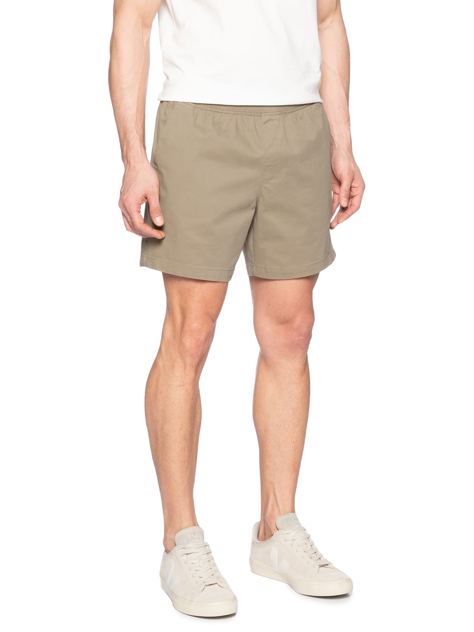 Shorts De Praia Com Elástico Color Mini Print Marrom Aramis
