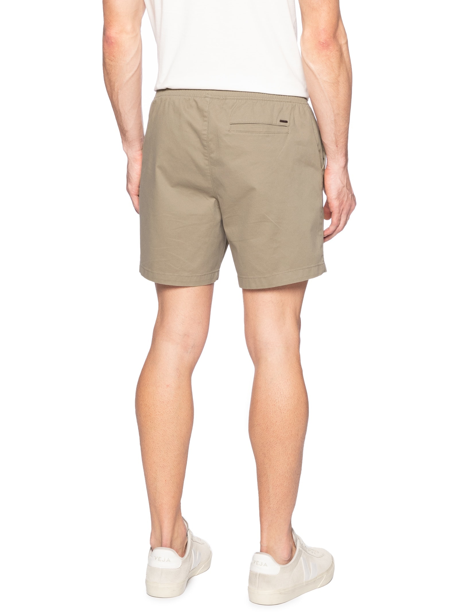 Shorts De Praia Com Elástico Color Mini Print Marrom Aramis