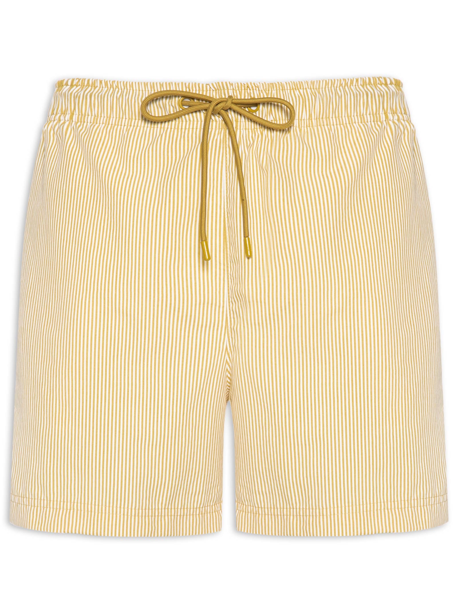 Shorts De Praia Masculino Listrado Bege Hering
