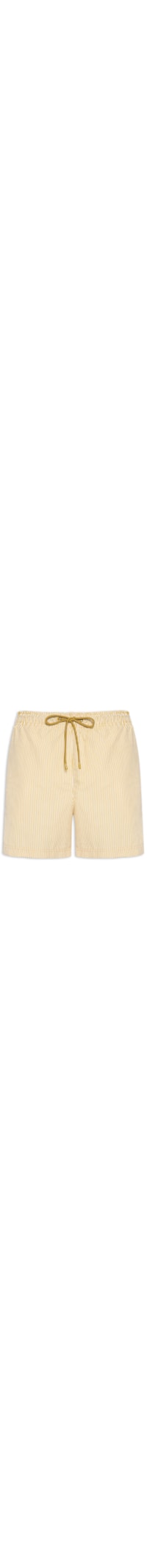 Shorts De Praia Masculino Listrado - Bege