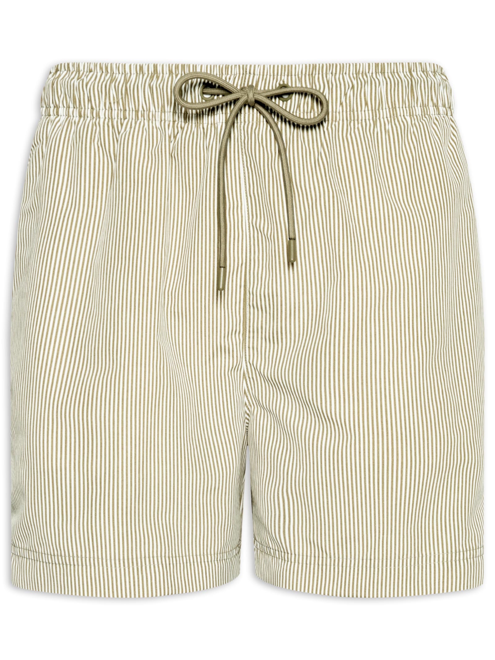 Shorts de Praia Masculino Listrado Verde Hering
