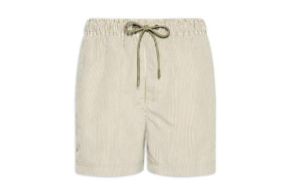 Shorts de Praia Masculino Listrado - Verde