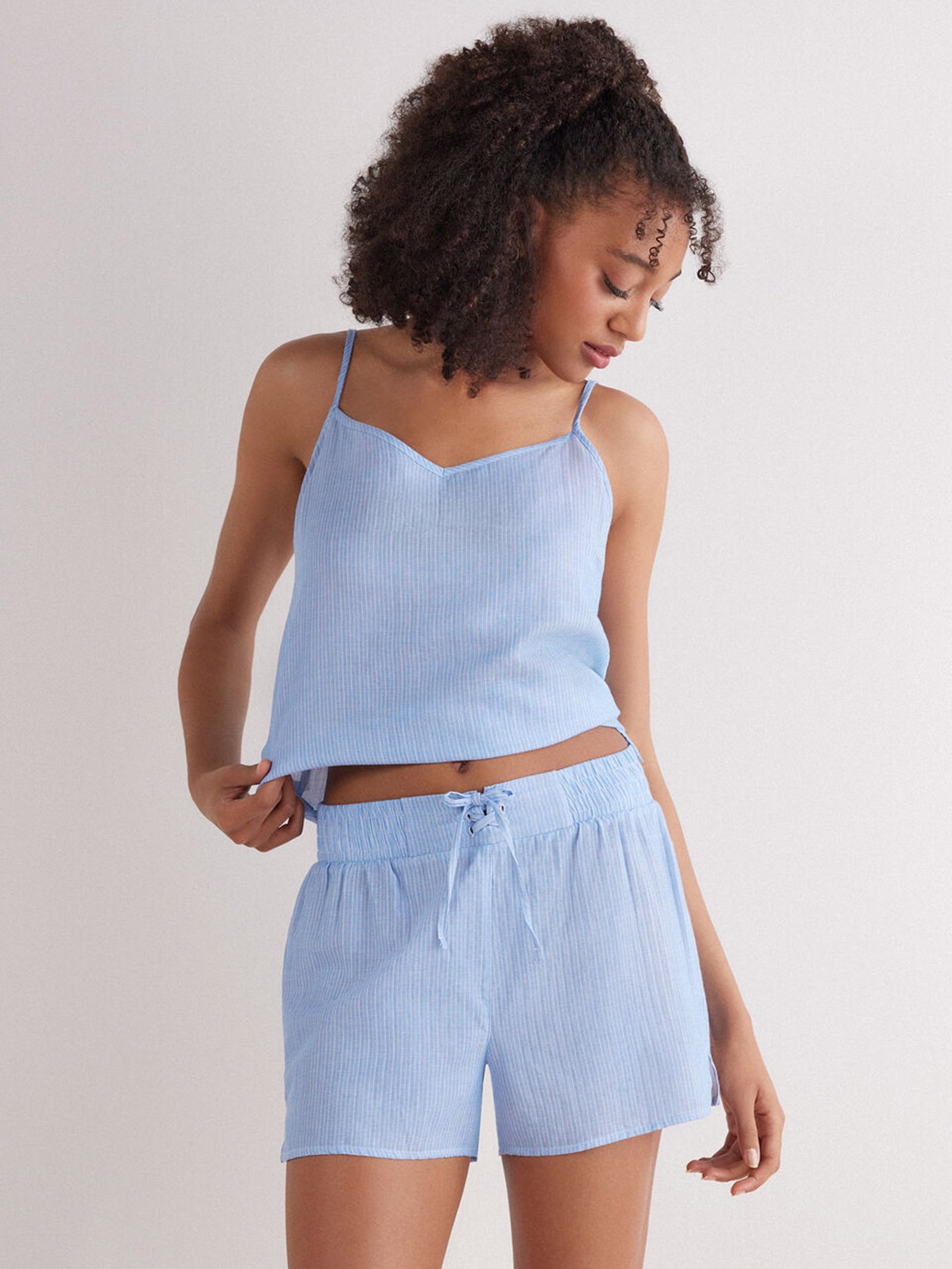 Shorts Em Algodão Morning Portofino Azul Intimissimi