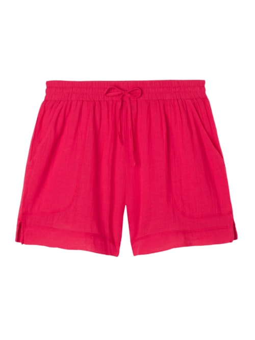 Shorts Em Algodão – Rosa