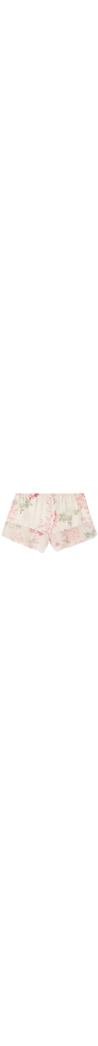 Shorts Em Cetim Secret Garden - Rosa