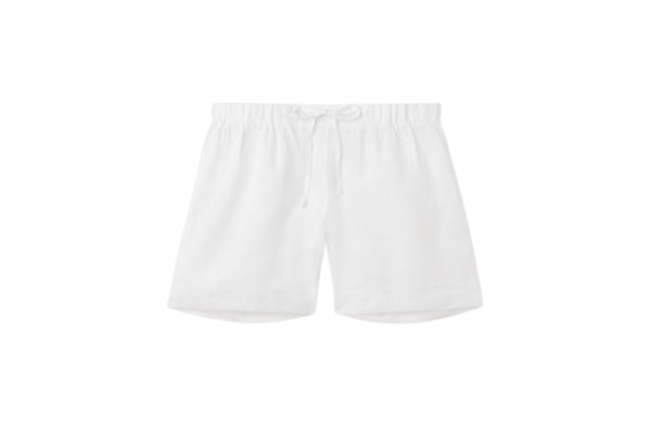 Shorts Em Linho - Branco