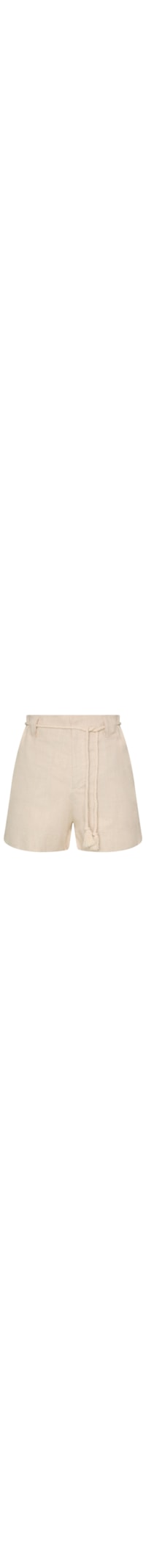 shorts em linho com algodão cordel