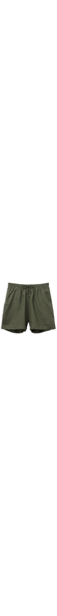 Shorts Em Linho e Viscose - Verde