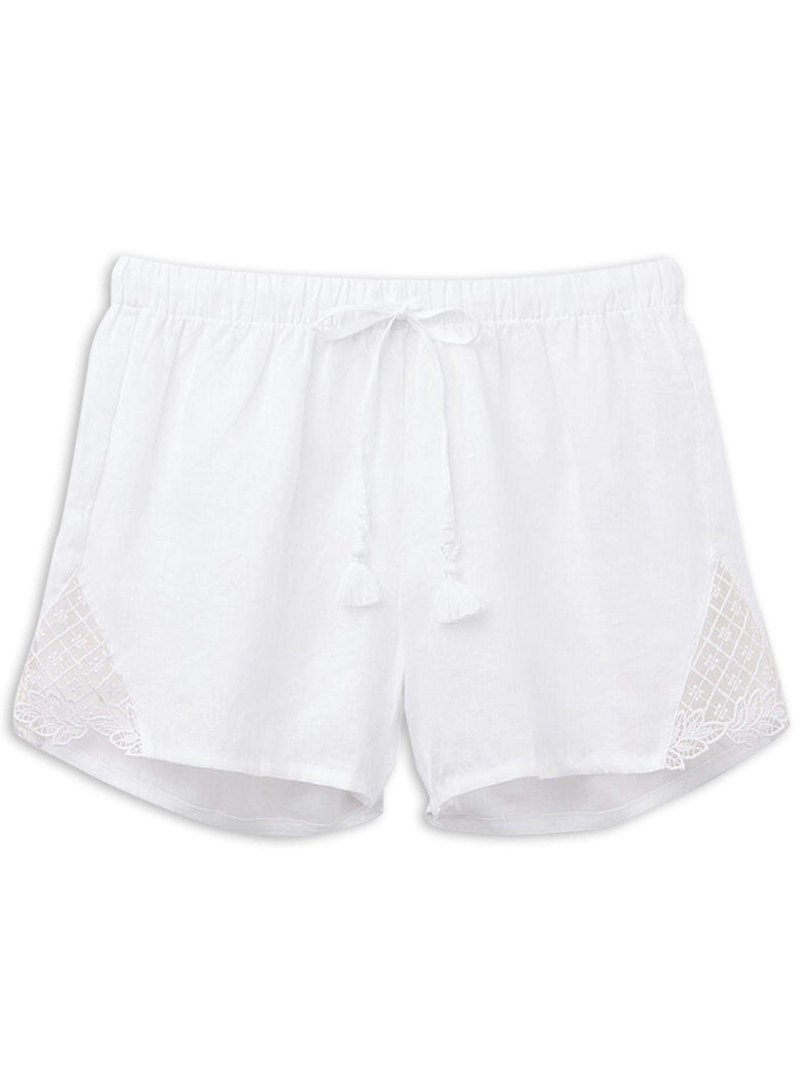 Shorts Em Linho Sophisticated Allure Branco Calzedonia