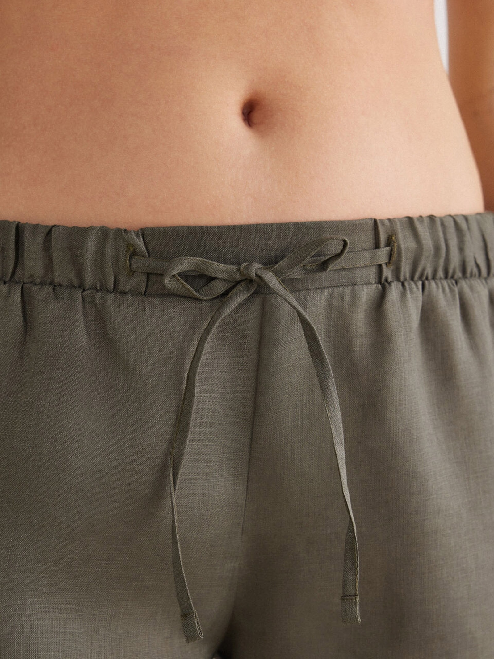 Shorts Em Linho The Pure Linen Verde Intimissimi