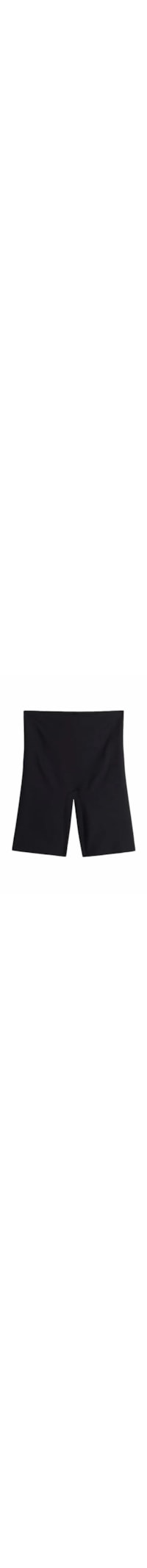 Shorts Em Microfibra Com Corte Vivo - Preto