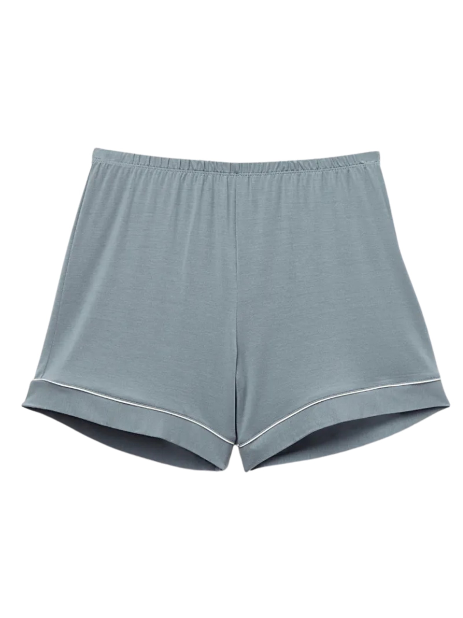 Shorts Em Modal Com Detalhes Contrastantes Azul Intimissimi