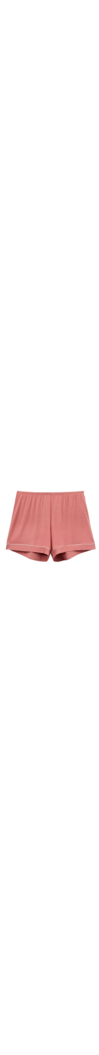 Shorts Em Modal Com Detalhes Contrastantes - Rosa