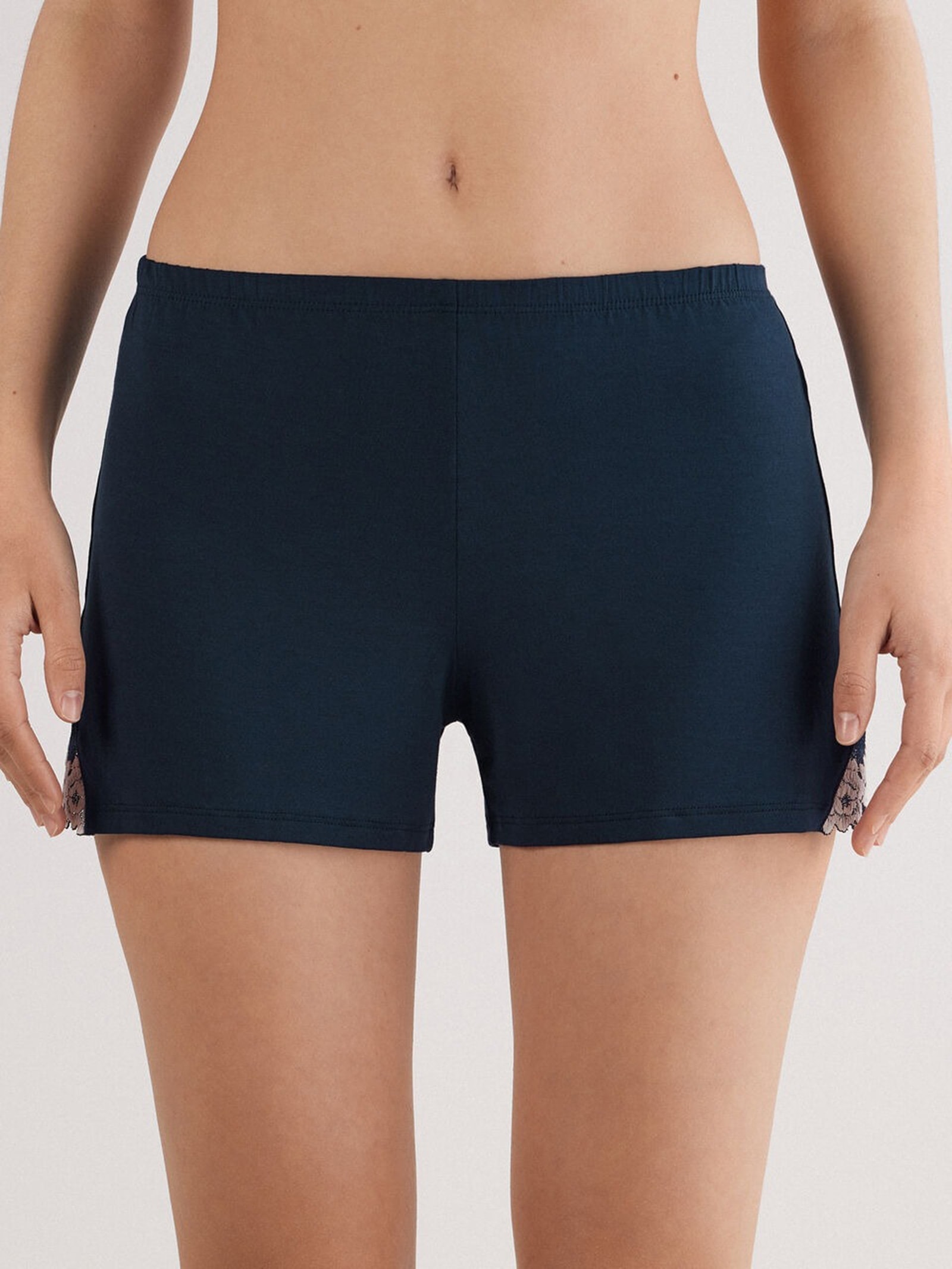 Shorts Em Modal Pretty Flowers Azul Intimissimi
