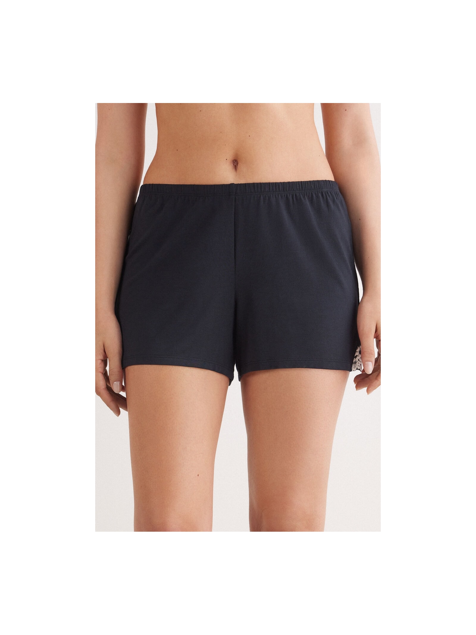 Shorts Em Modal Pretty Flowers Preto Intimissimi