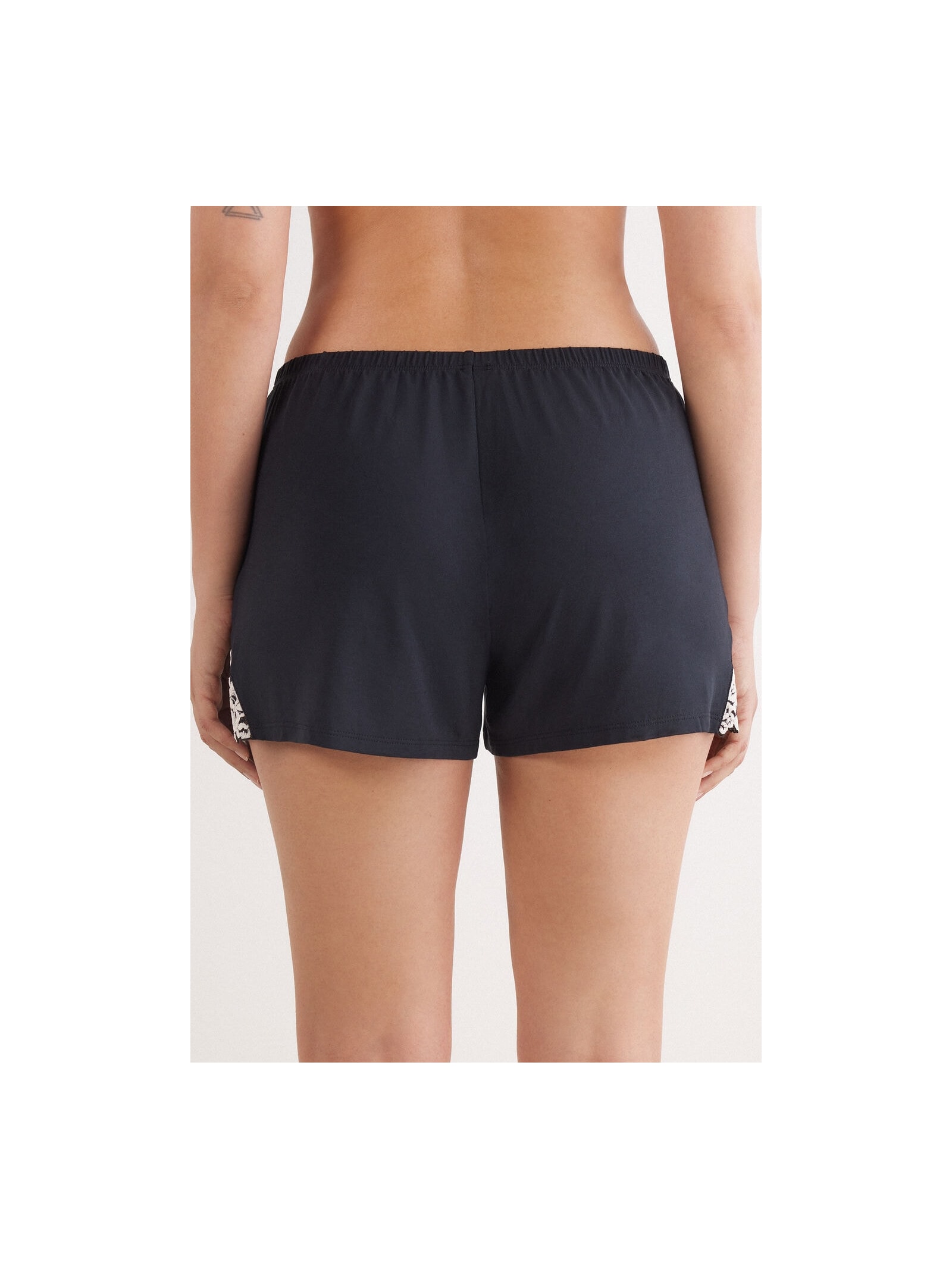 Shorts Em Modal Pretty Flowers Preto Intimissimi