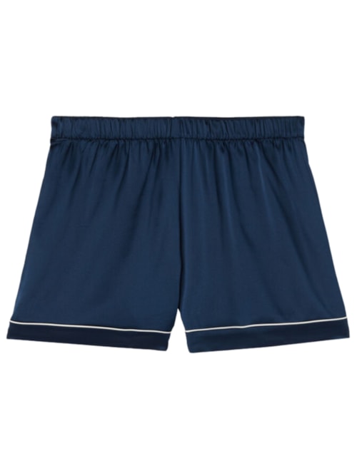 Shorts Em Seda – Azul