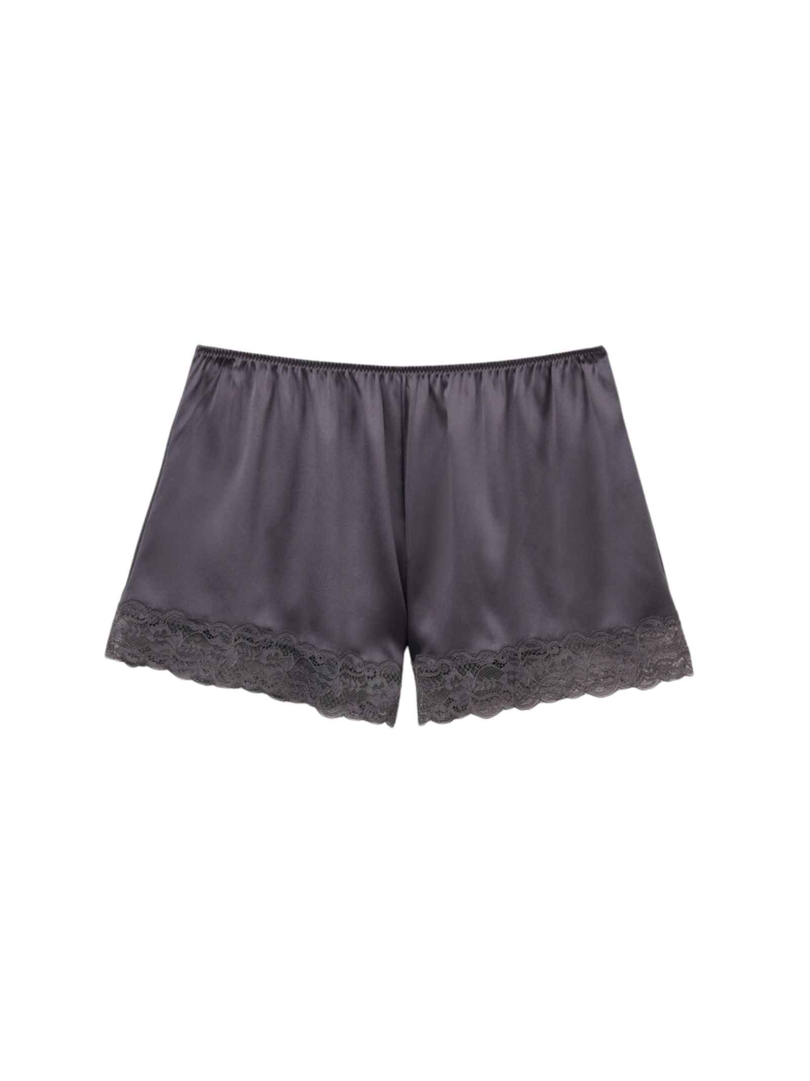 Shorts Em Seda e Renda Cinza Intimissimi