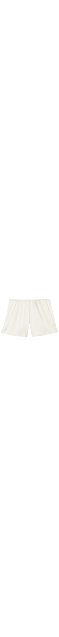 Shorts Em Seda - Marfim