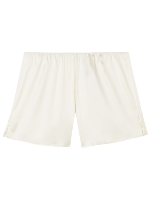 Shorts Em Seda – Marfim