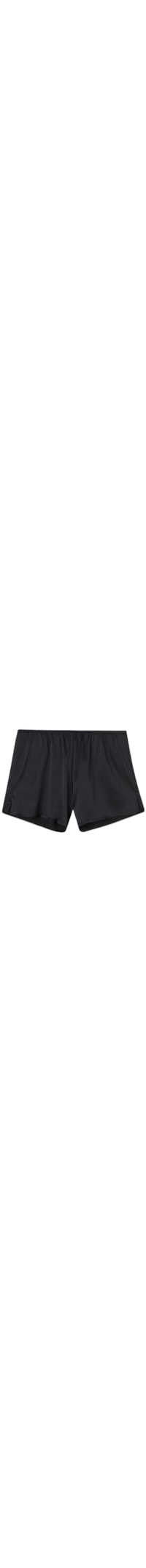Shorts Em Seda - Preto