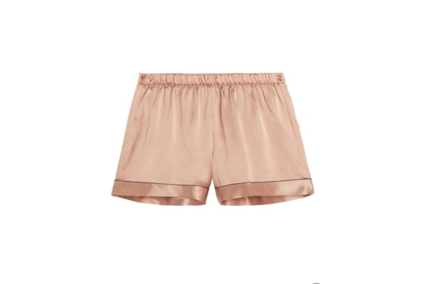 Shorts Em Seda - Rosa