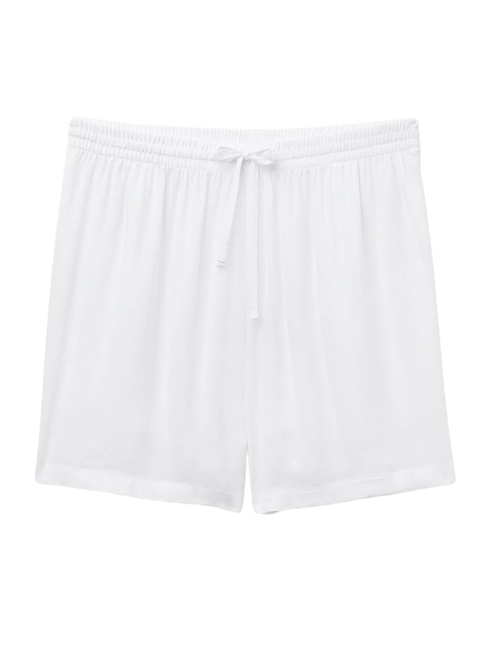 Shorts Em Viscose - Branco