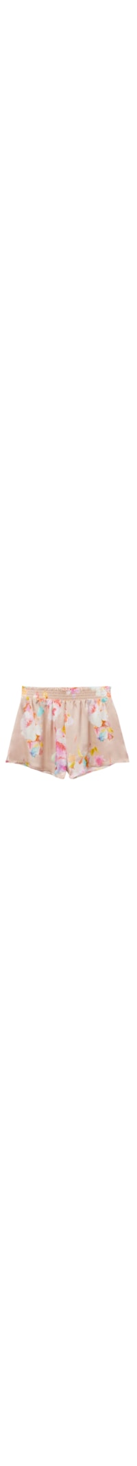 Shorts Em Viscose Here Comes The Sun - Rosa
