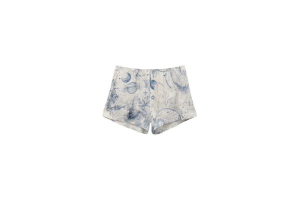 Shorts Em  Viscose Luxury Dreams - Azul